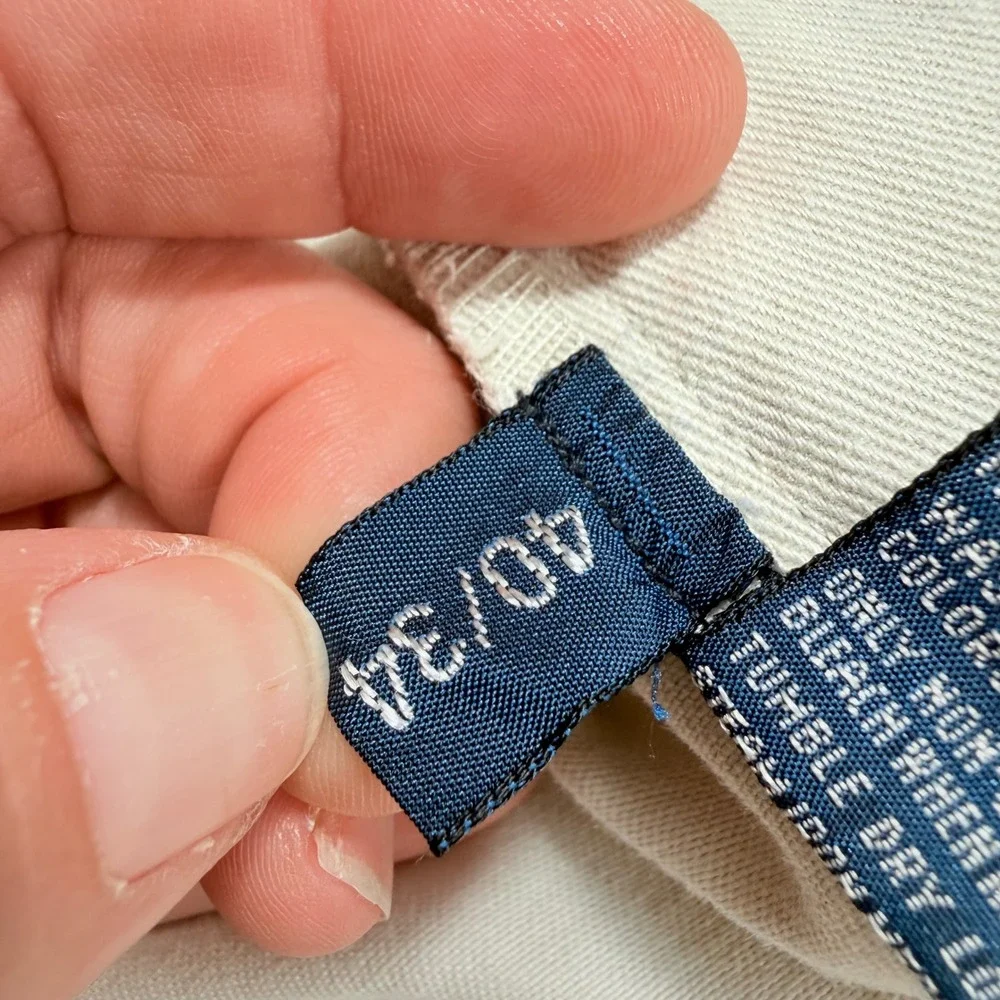 Polo Ralph Lauren Andrew Pant 40/34 Tan Khaki Pleated Chino Old Money Preppy